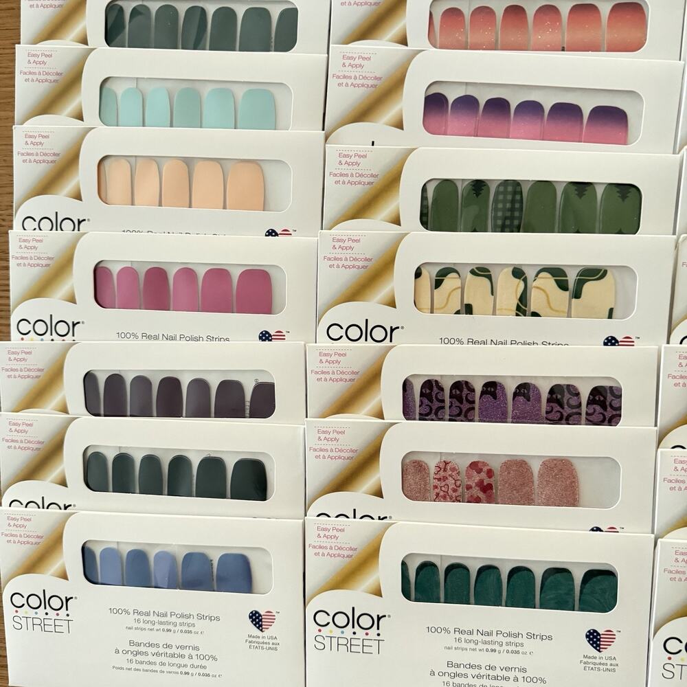 Lot Of 50 Color Street Nail Polish Strips Many Different Colors New Sealed Lot F - Picture 3 of 7